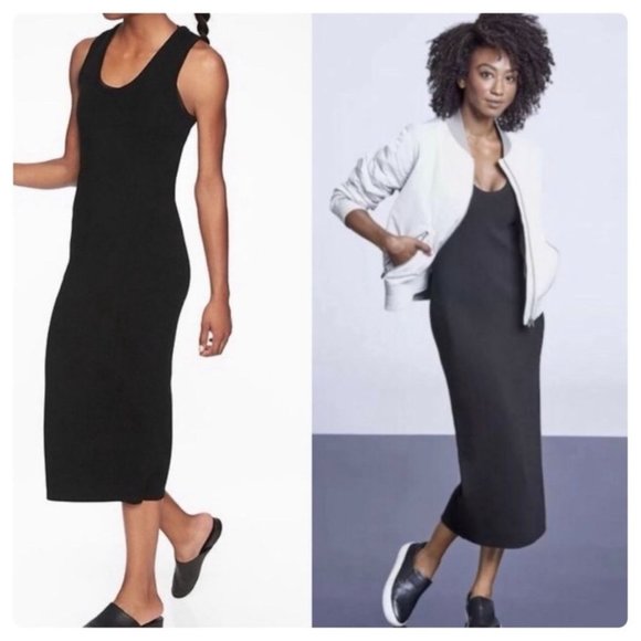 Athleta River Rib Sweater Dress Midi 